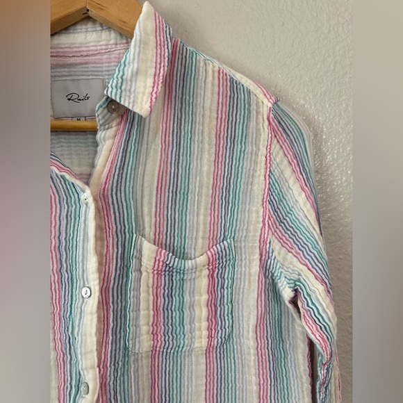 Rails - Ellis Button-Down Shirt in Iris Stripe - Picture 5 of 12